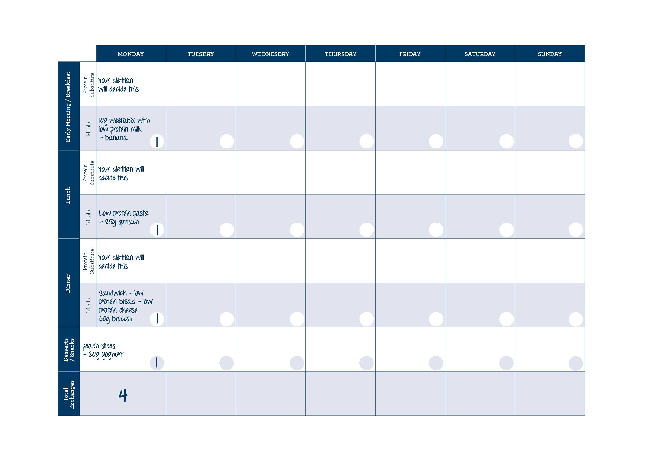 Example Meal Planner